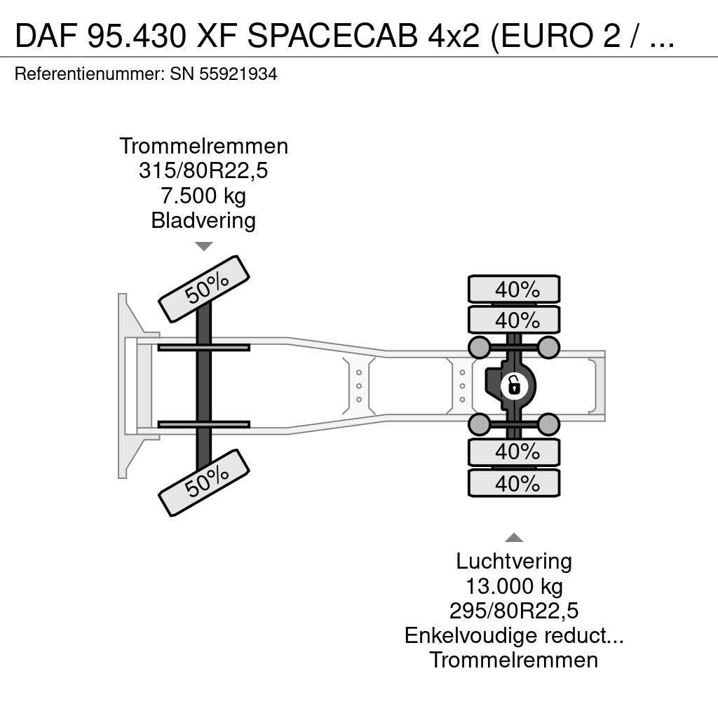 DAF 95.430 XF SPACECAB 4x2 (EURO 2 / ZF16 MANUAL GEARB Motrici e Trattori Stradali
