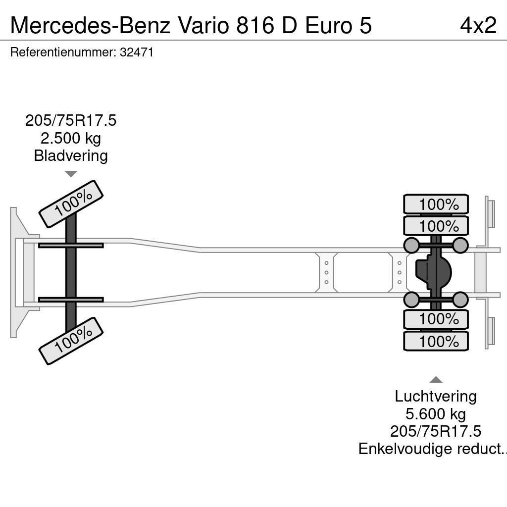 Mercedes-Benz Vario 816 D Euro 5 Camion dei rifiuti