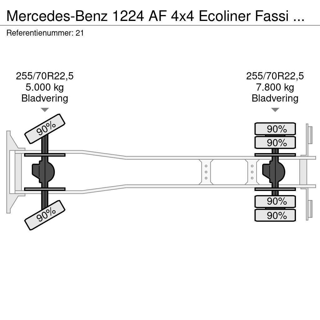 Mercedes-Benz 1224 AF 4x4 Ecoliner Fassi F85.23 Winde Beleuchtun Camion Pompieri