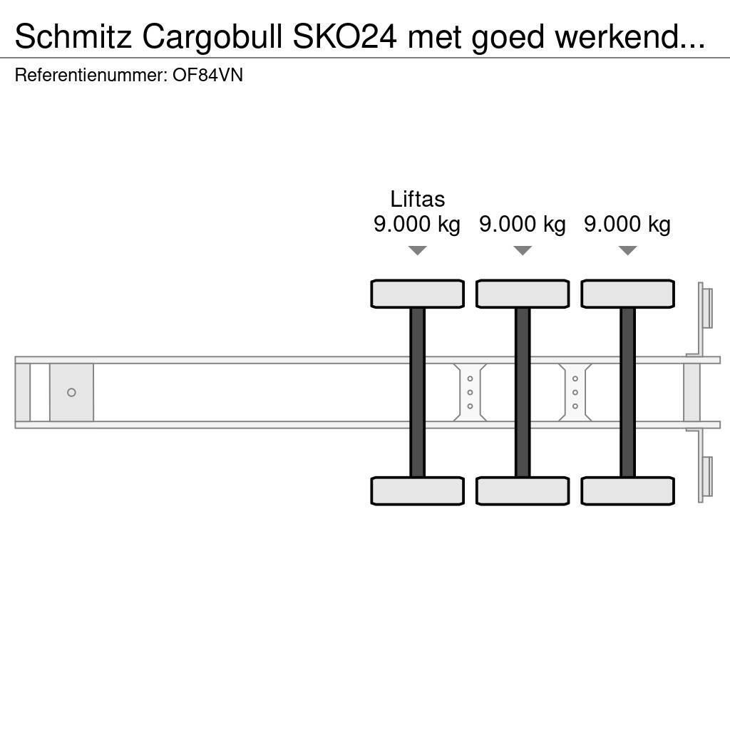 Schmitz Cargobull SKO24 met goed werkende carrier vector koelmotor, Semirimorchi a temperatura controllata