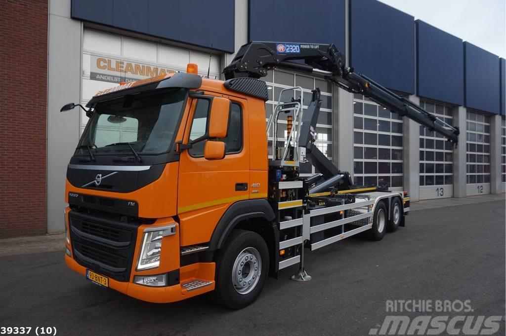 Volvo FM 410 HMF 23 ton/meter laadkraan Camion con gancio di sollevamento