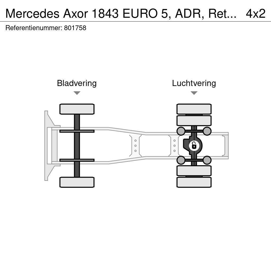 Mercedes-Benz Axor 1843 EURO 5, ADR, Retarder Motrici e Trattori Stradali