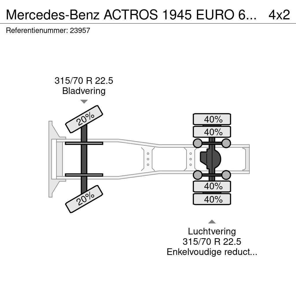 Mercedes-Benz ACTROS 1945 EURO 6 638.000KM Motrici e Trattori Stradali