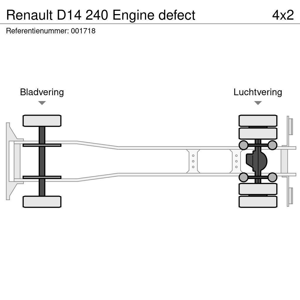 Renault D14 240 Engine defect Camion cassonati