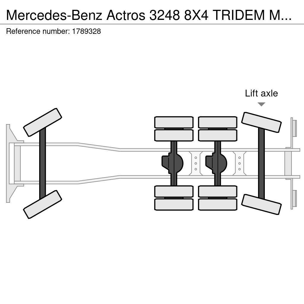 Mercedes-Benz Actros 3248 8X4 TRIDEM MTS DINO 12 SAUGBAGGER/SUCT Camion autospurgo