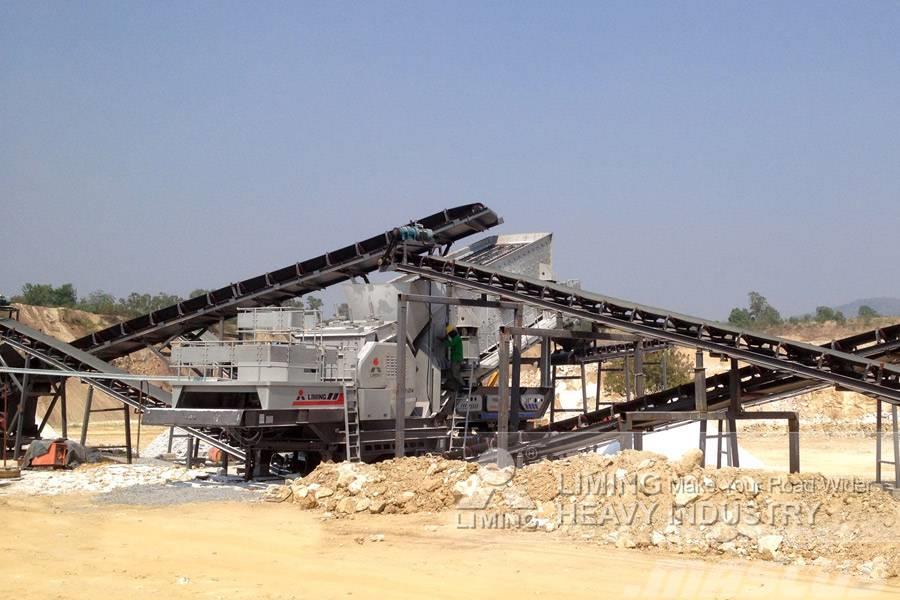 Liming 150 TPH portable mobile stone crusher and screen p Frantoi mobili