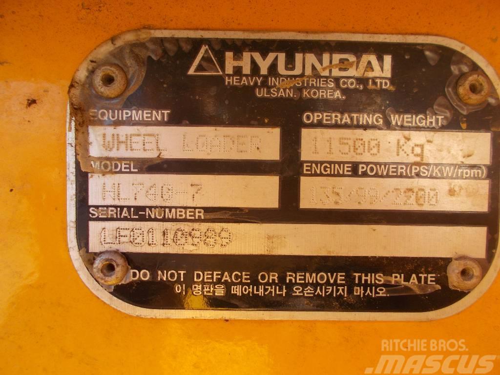 Hyundai HL 740-7 Pale gommate