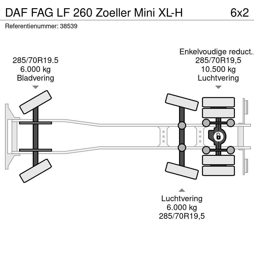 DAF FAG LF 260 Zoeller Mini XL-H Camion dei rifiuti
