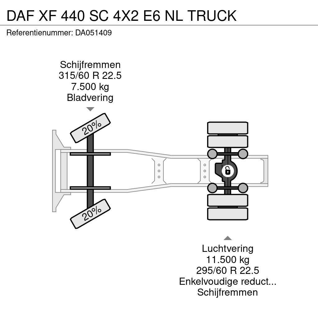 DAF XF 440 SC 4X2 E6 NL TRUCK Motrici e Trattori Stradali