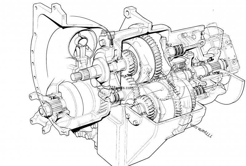 JCB PowerShift gearbox 1:1.495 JCB 542-70 Trasmissione