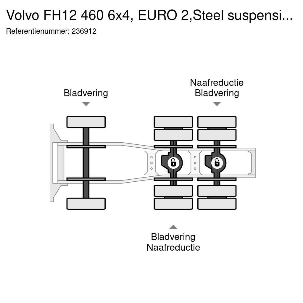 Volvo FH12 460 6x4, EURO 2,Steel suspension, Manual, Hyd Motrici e Trattori Stradali