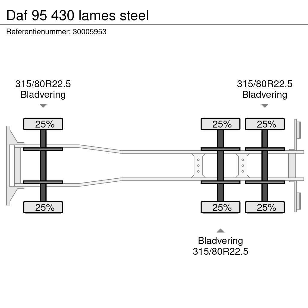 DAF 95 430 lames steel Camion ribaltabili