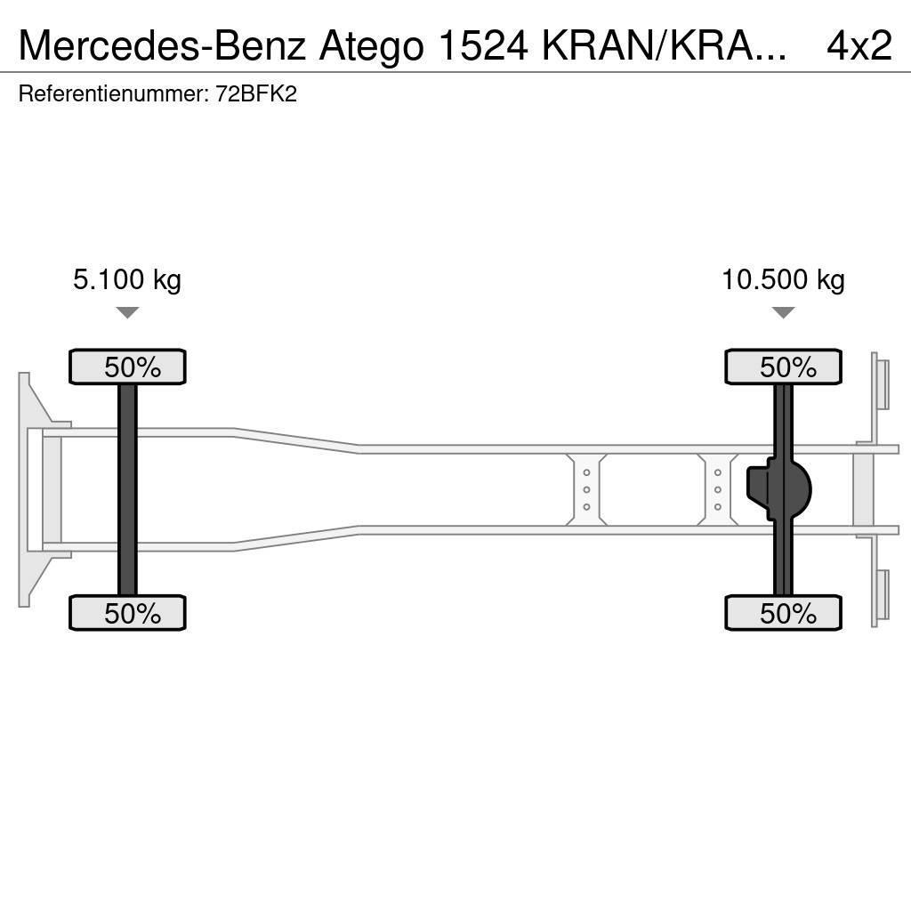 Mercedes-Benz Atego 1524 KRAN/KRAAN/MANUELL!!191tkm!!! Gru per tutti i terreni