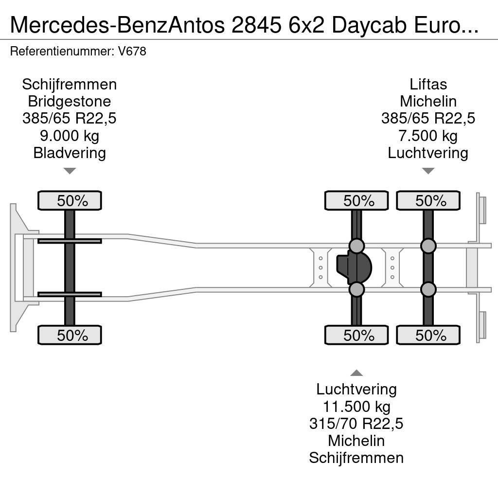 Mercedes-Benz Antos 2845 6x2 Daycab Euro6 - Haakarm 21T - Lift-A Camion con gancio di sollevamento