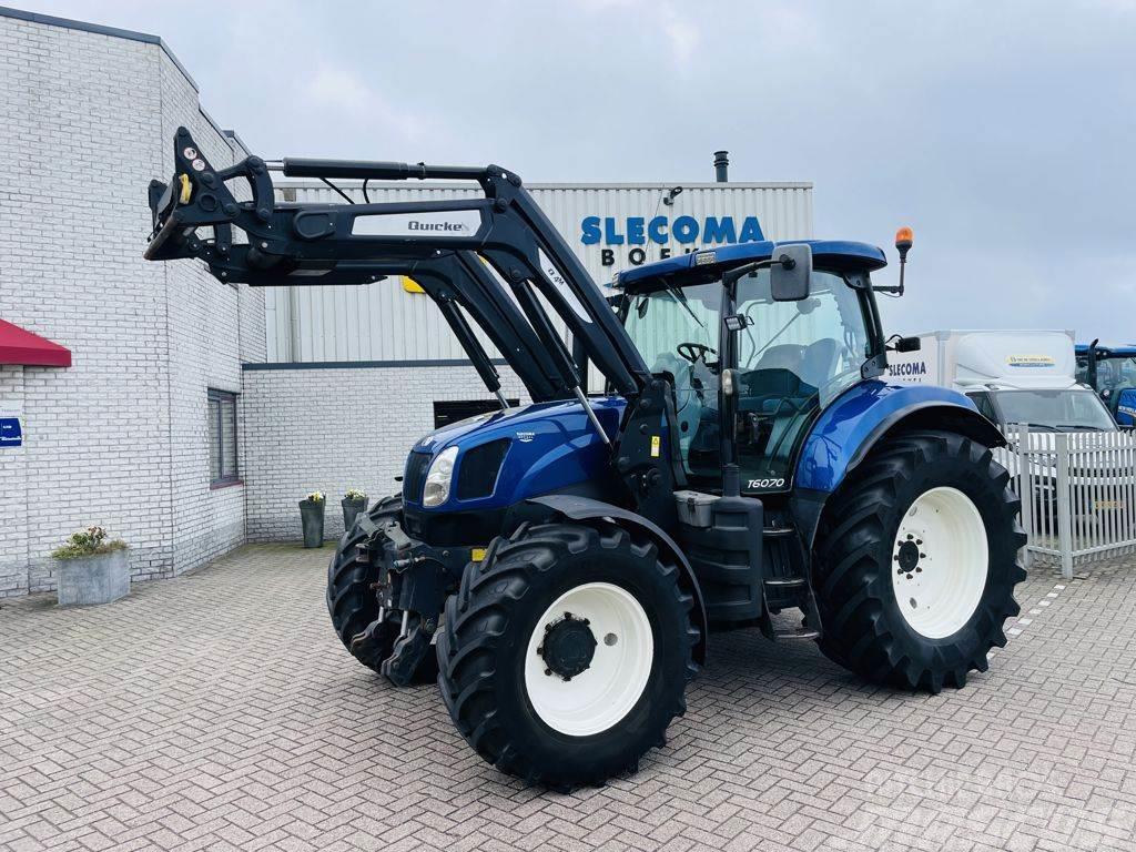 New Holland T6070 RC Alö frontlader Fronthef+PTO Trattori