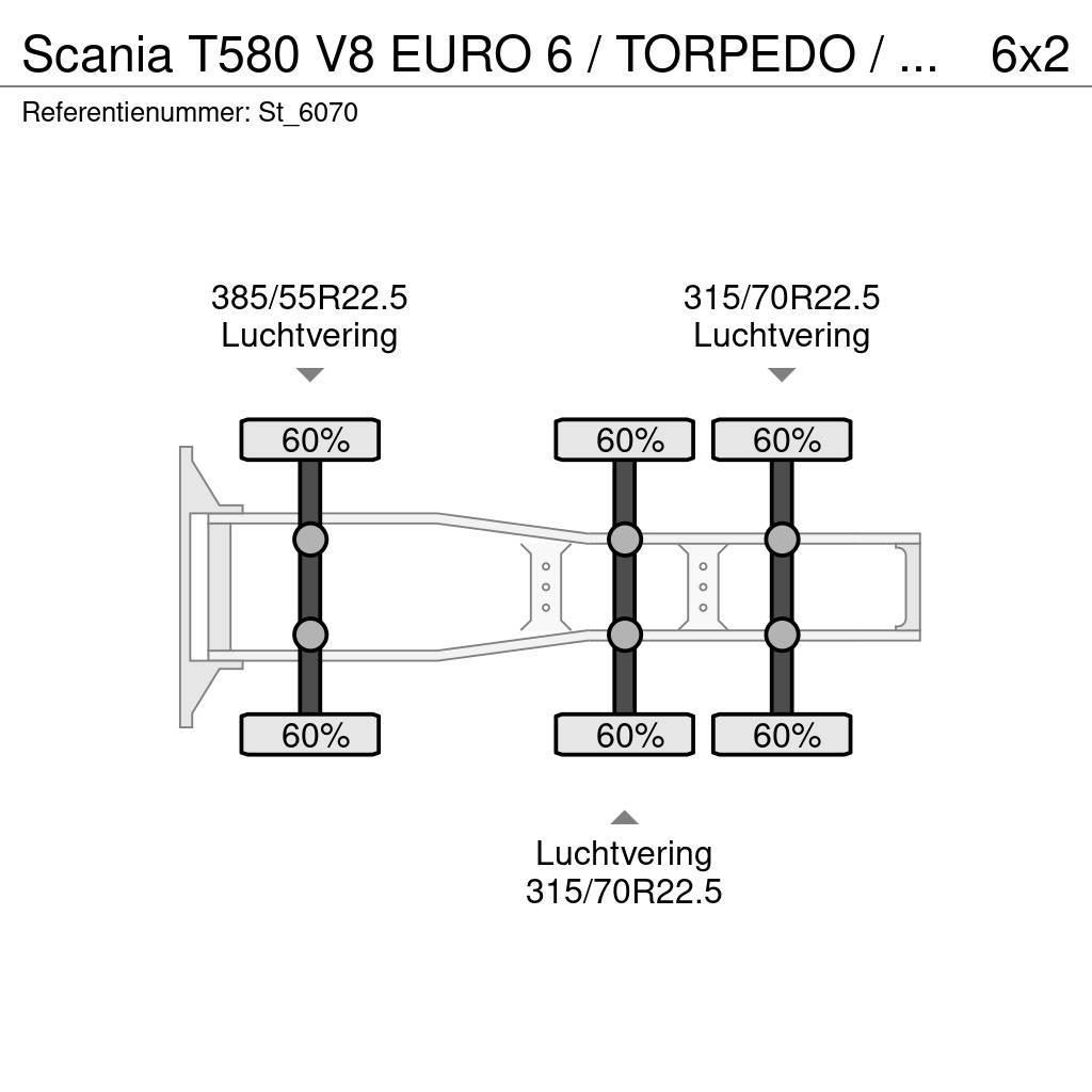 Scania T580 V8 EURO 6 / TORPEDO / HAUBER / SHOW TRUCK Motrici e Trattori Stradali