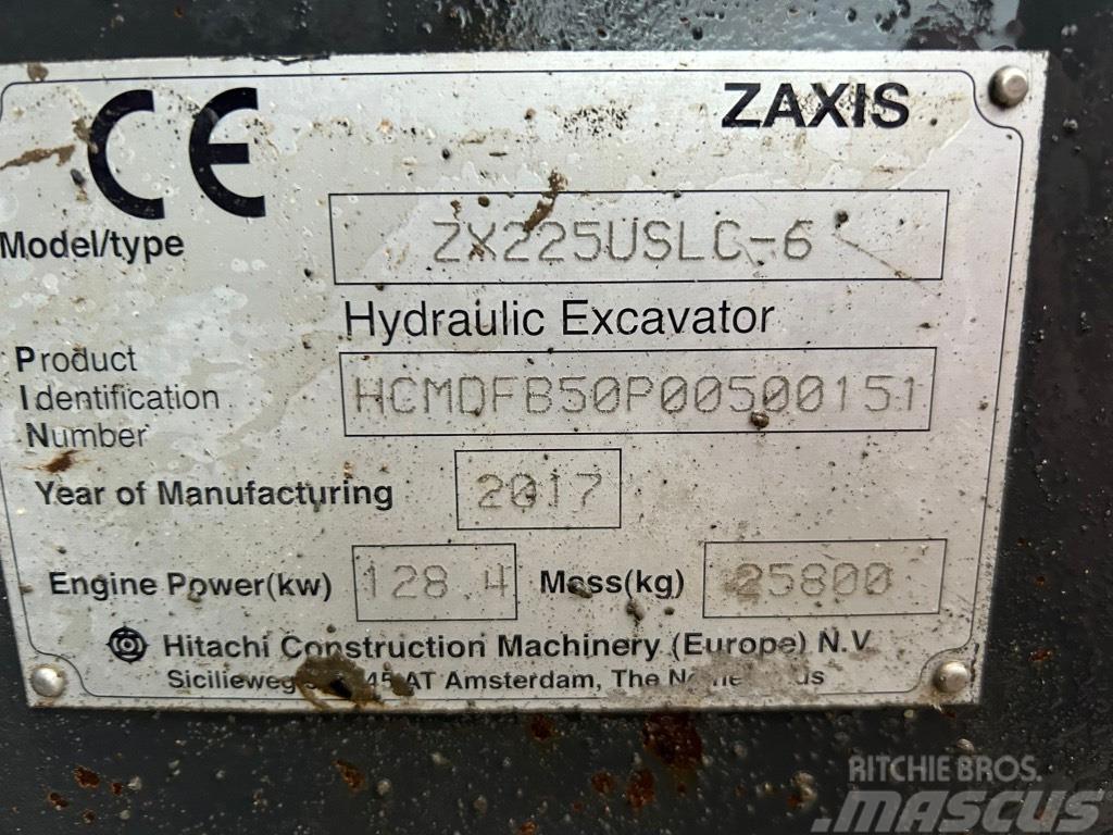 Hitachi ZX225 USLC-6 Escavatori cingolati