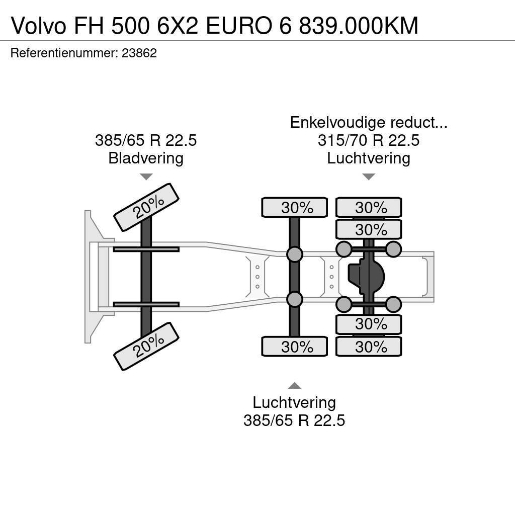 Volvo FH 500 6X2 EURO 6 839.000KM Motrici e Trattori Stradali