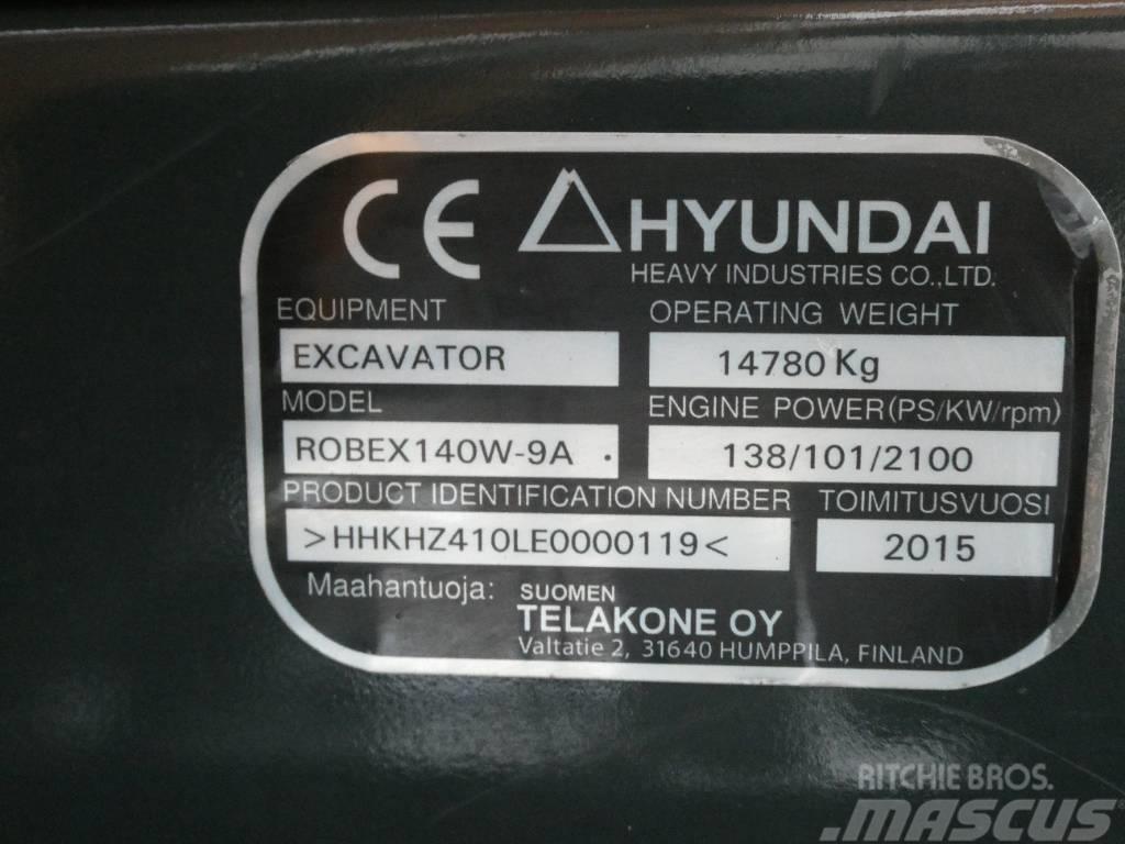 Hyundai Robex 140 W-9 A Escavatori gommati