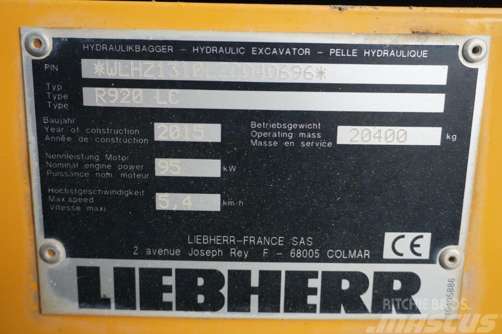Liebherr R 920 LC Escavatori cingolati