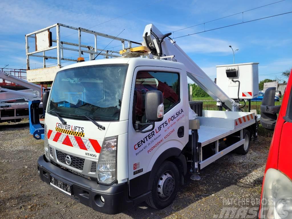 Multitel 160ALU DS -16m Nissan NT400 bucket truck boom lift Piattaforme autocarrate