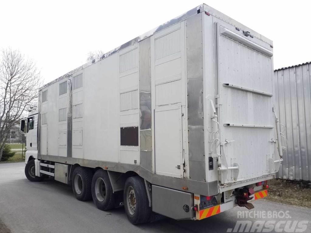 MAN TGX 35.540 8X4 TRIDEM ANIMAL Camion per trasporto animali