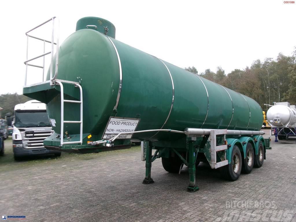  Melton Food tank inox 25 m3 / 1 comp Semirimorchi cisterna