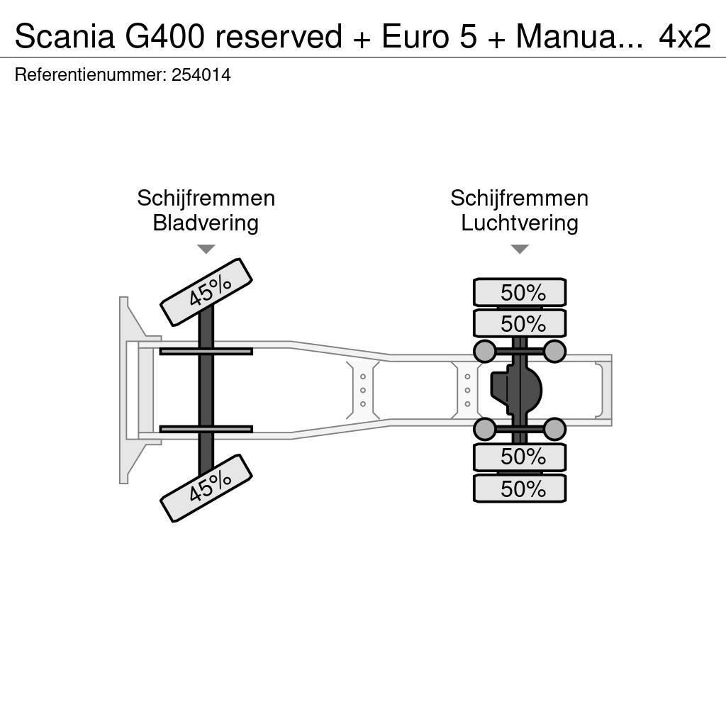 Scania G400 reserved + Euro 5 + Manual + Discounted from Motrici e Trattori Stradali
