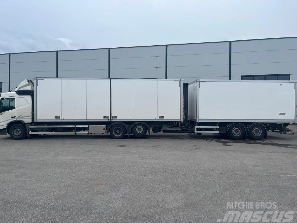 Volvo FM -Truck 21pll + trailer 15pll (36pll)  two truck Camion cassonati