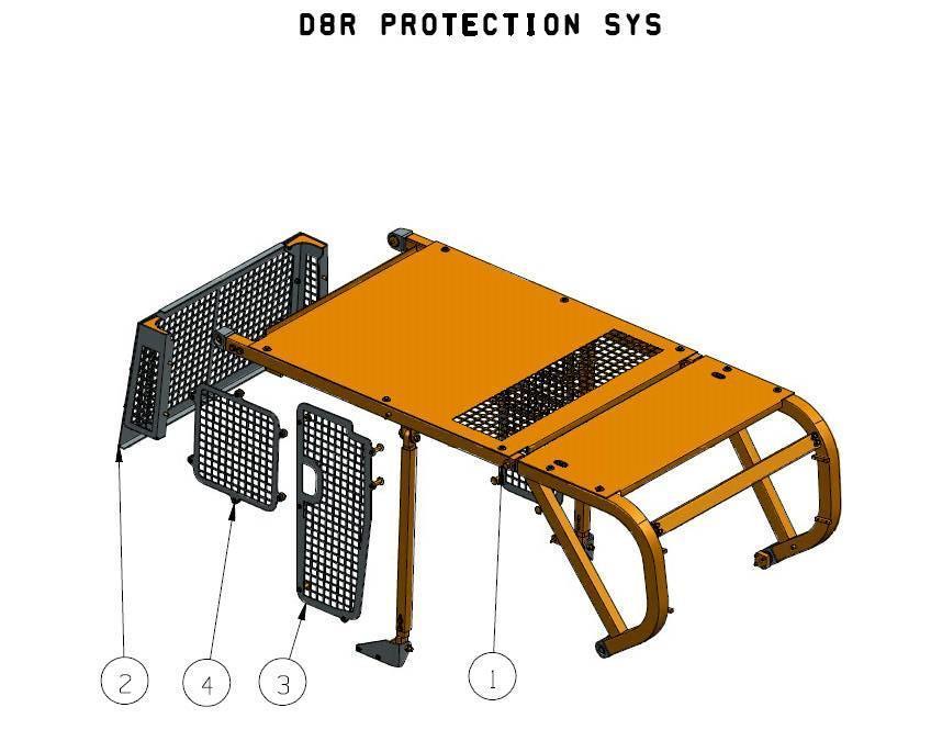 CAT Sweeps and Screens for D8R Altri accessori per trattori