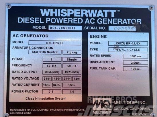 MultiQuip DCA70SSIU4F Generatori diesel