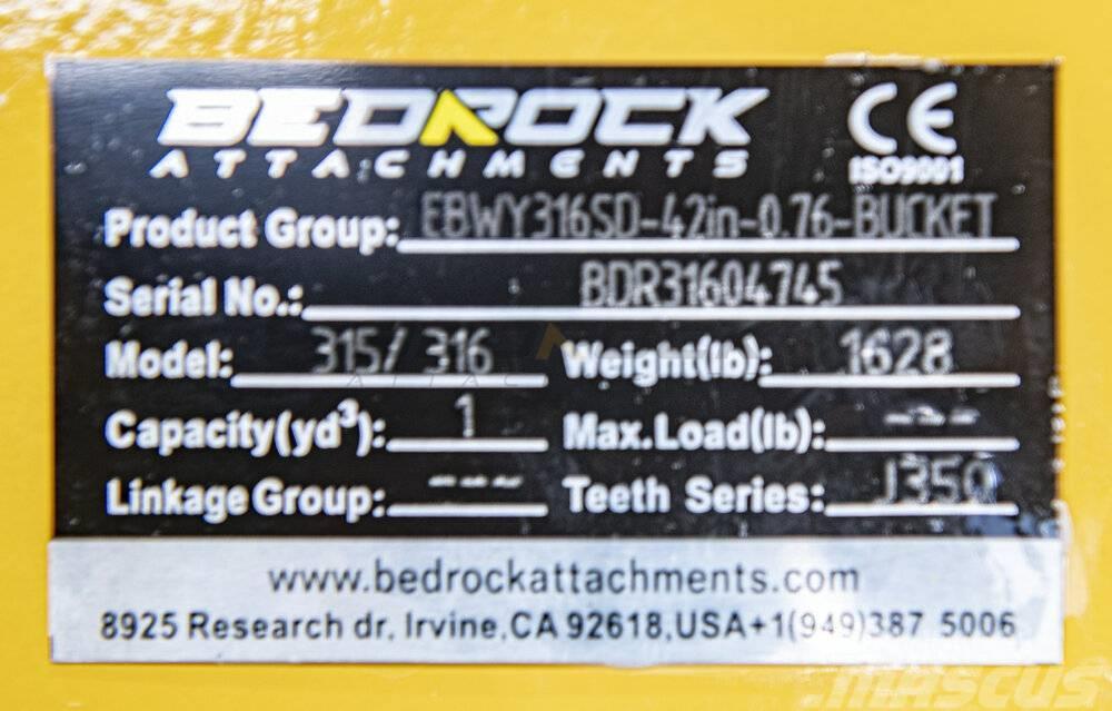 CAT 42" Severe Rock Bucket 315D/F,316E/F,318D2/E/F Altri componenti