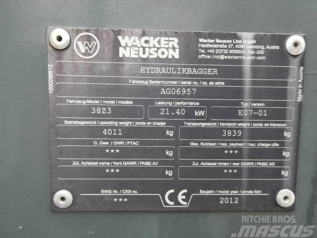 Wacker Neuson 38 Z3 Miniescavatori