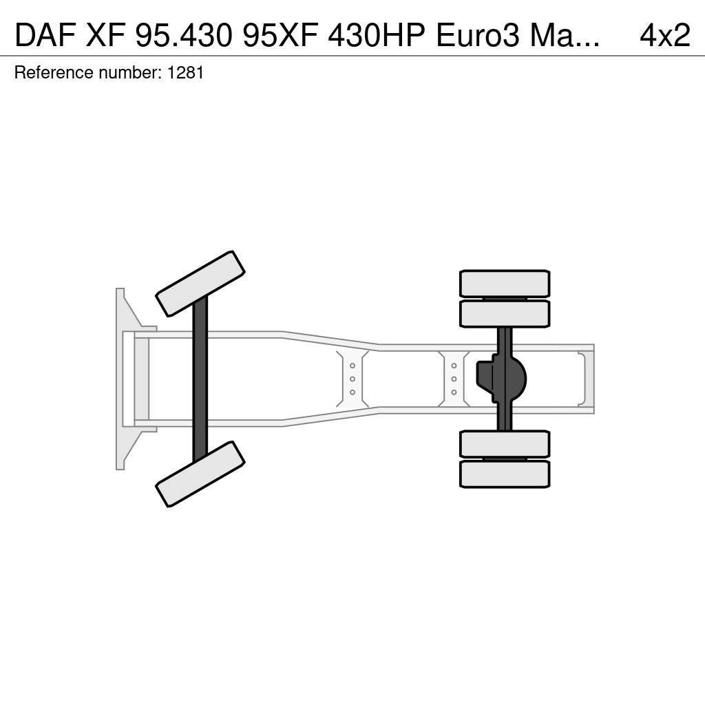 DAF XF 95.430 95XF 430HP Euro3 Manuel Gearbox Hydrauli Motrici e Trattori Stradali