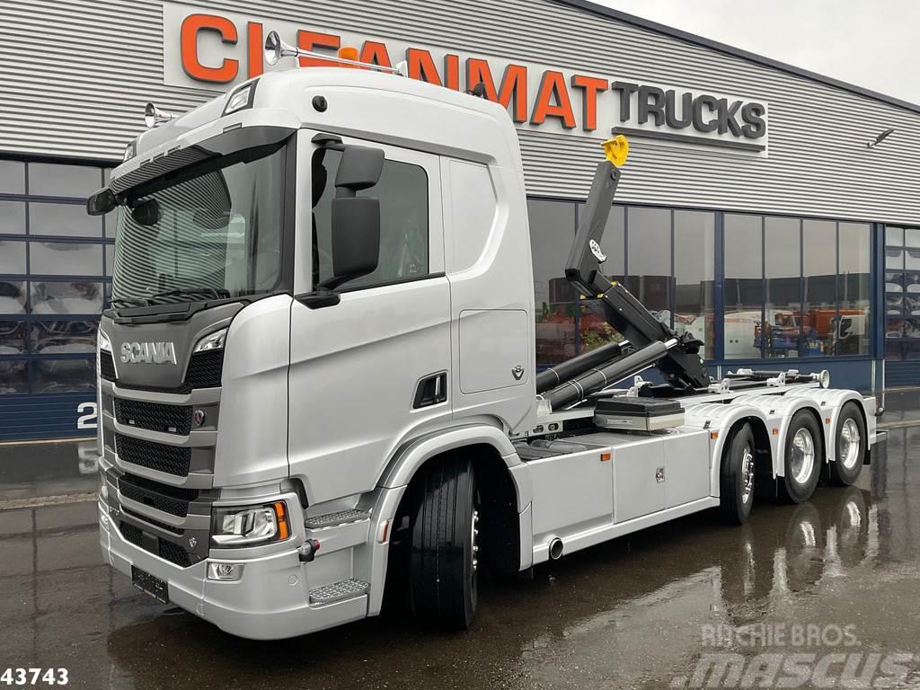 Scania R770 V8 8x2 Euro 6 Retarder Hyvalift 26 Ton NEW AN Camion con gancio di sollevamento
