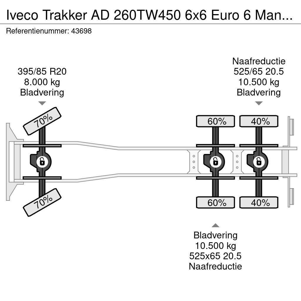 Iveco Trakker AD 260TW450 6x6 Euro 6 Manual Full steel J Camion ribaltabili