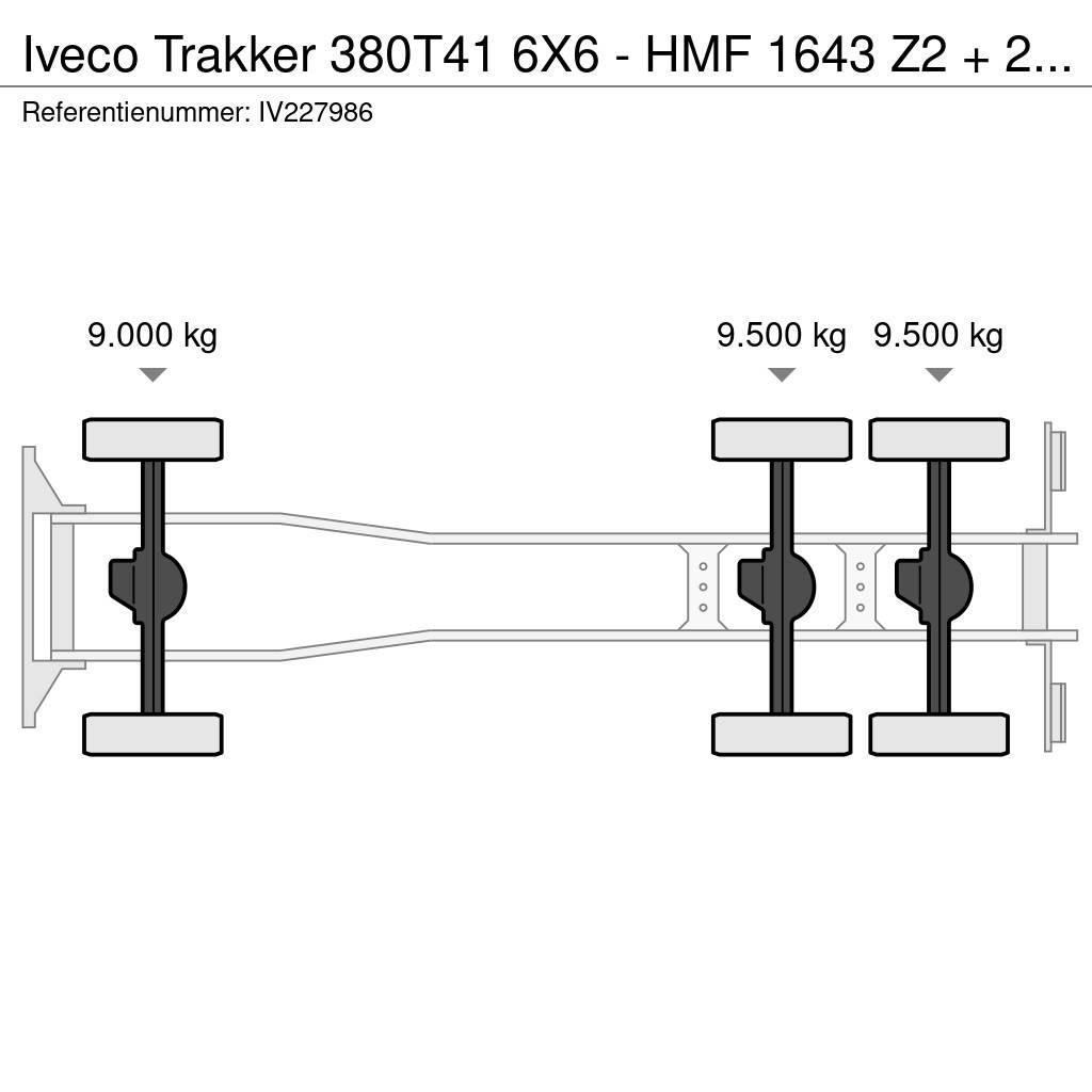 Iveco Trakker 380T41 6X6 - HMF 1643 Z2 + 2-WAY TIPPER Camion ribaltabili