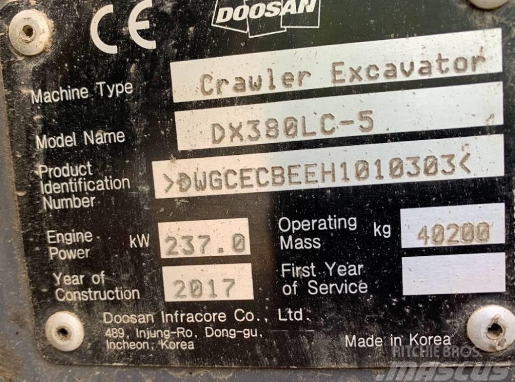 Doosan DX 380 LC-5 Escavatori cingolati