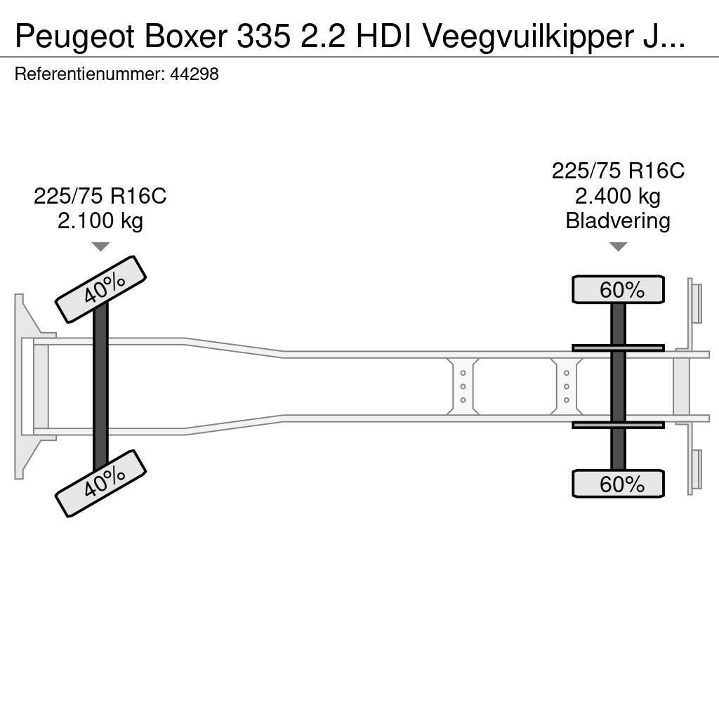 Peugeot Boxer 335 2.2 HDI Veegvuilkipper Just 156.275 km! Camion con sponde ribaltabili