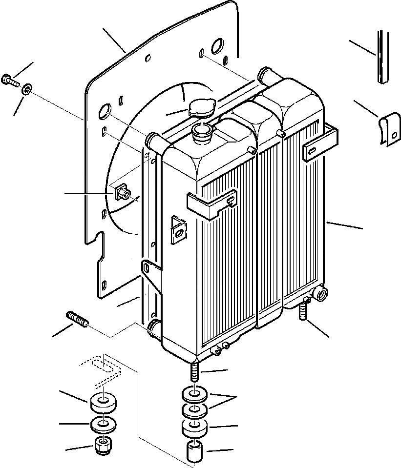 Komatsu - radiator - 312607149 Motori
