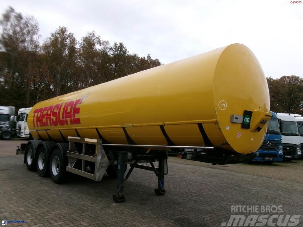  Crane Fruehauf Food (beer) tank inox 30 m3 / 2 com Semirimorchi cisterna