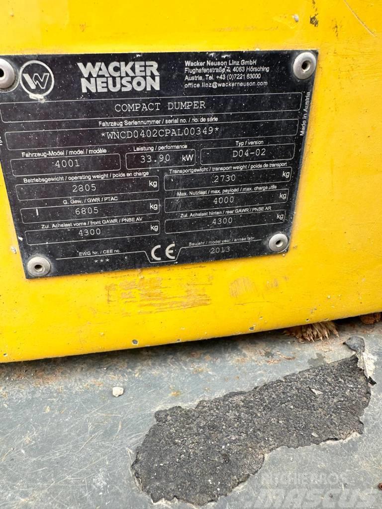 Wacker Neuson 4001S Dumpers articolati