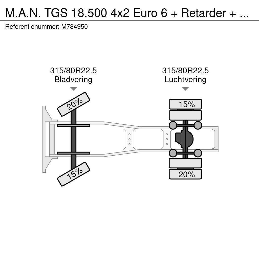 MAN TGS 18.500 4x2 Euro 6 + Retarder + Hydraulics Motrici e Trattori Stradali