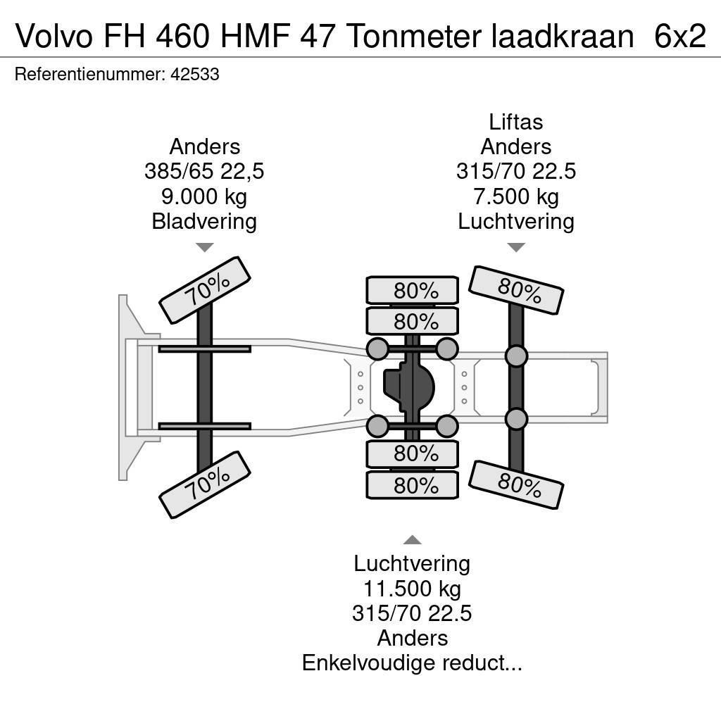 Volvo FH 460 HMF 47 Tonmeter laadkraan Motrici e Trattori Stradali