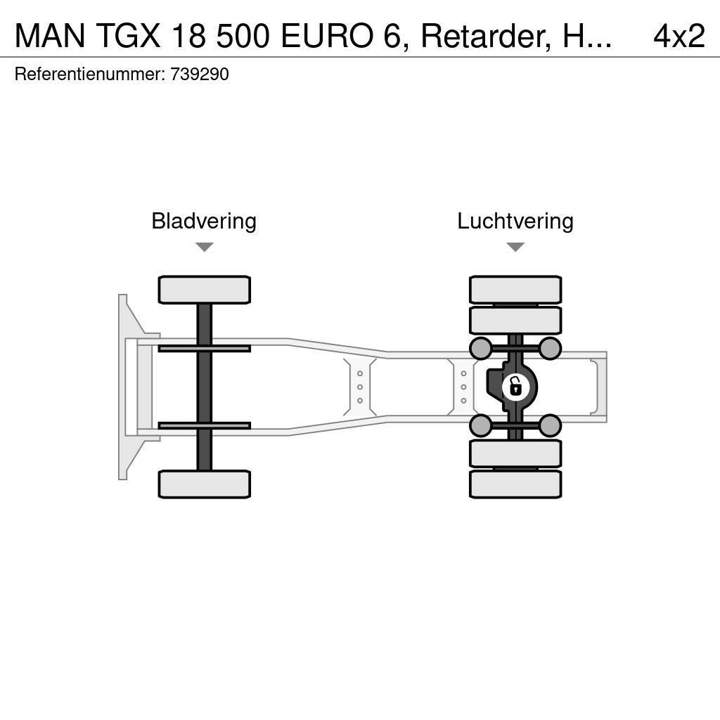 MAN TGX 18 500 EURO 6, Retarder, Hydraulic Motrici e Trattori Stradali