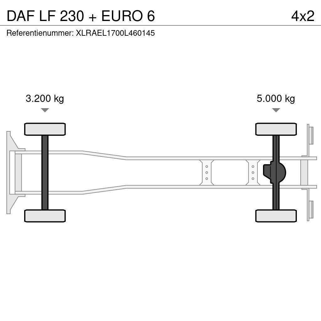 DAF LF 230 + EURO 6 Camion cassonati