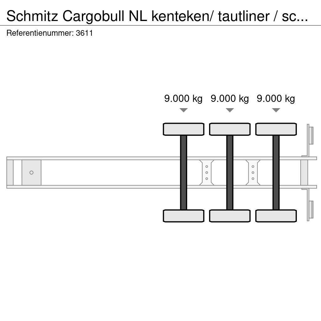 Schmitz Cargobull NL kenteken/ tautliner / schuifzeil / laadklep Semirimorchi tautliner