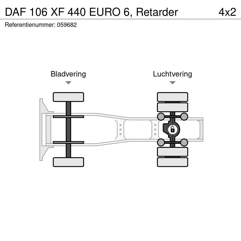 DAF 106 XF 440 EURO 6, Retarder Motrici e Trattori Stradali