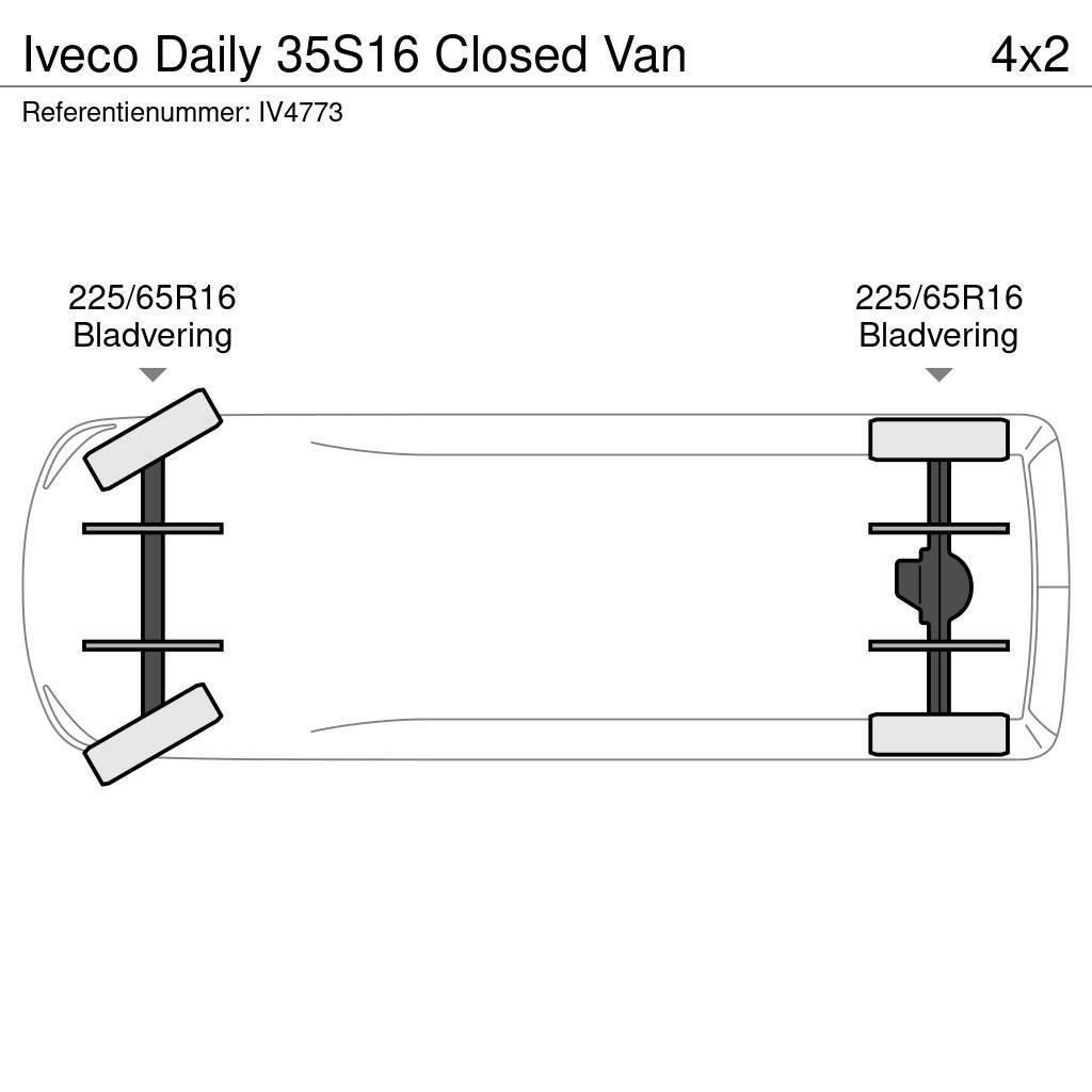 Iveco Daily 35S16 Closed Van Cassonati