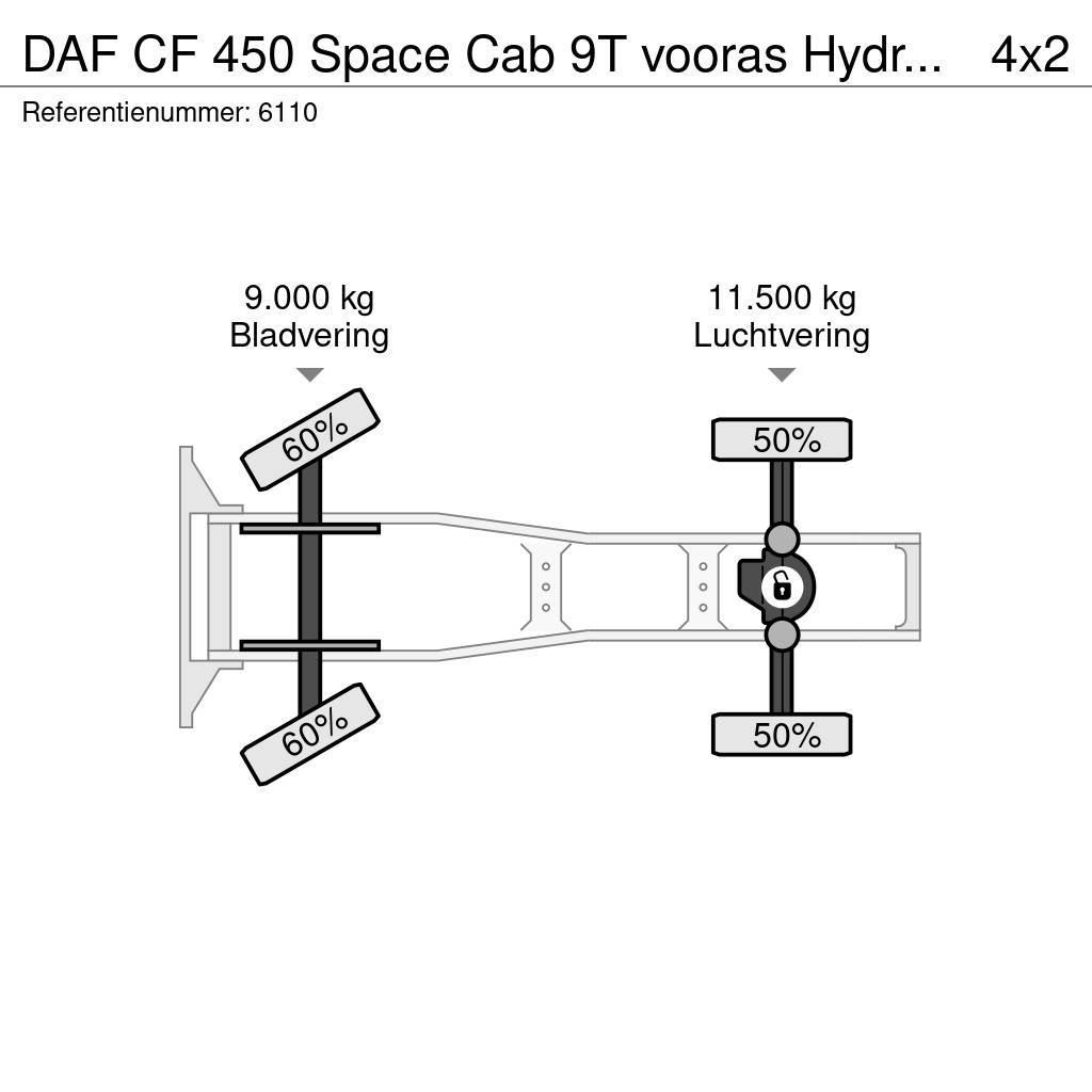 DAF CF 450 Space Cab 9T vooras Hydraulic NL Truck Motrici e Trattori Stradali